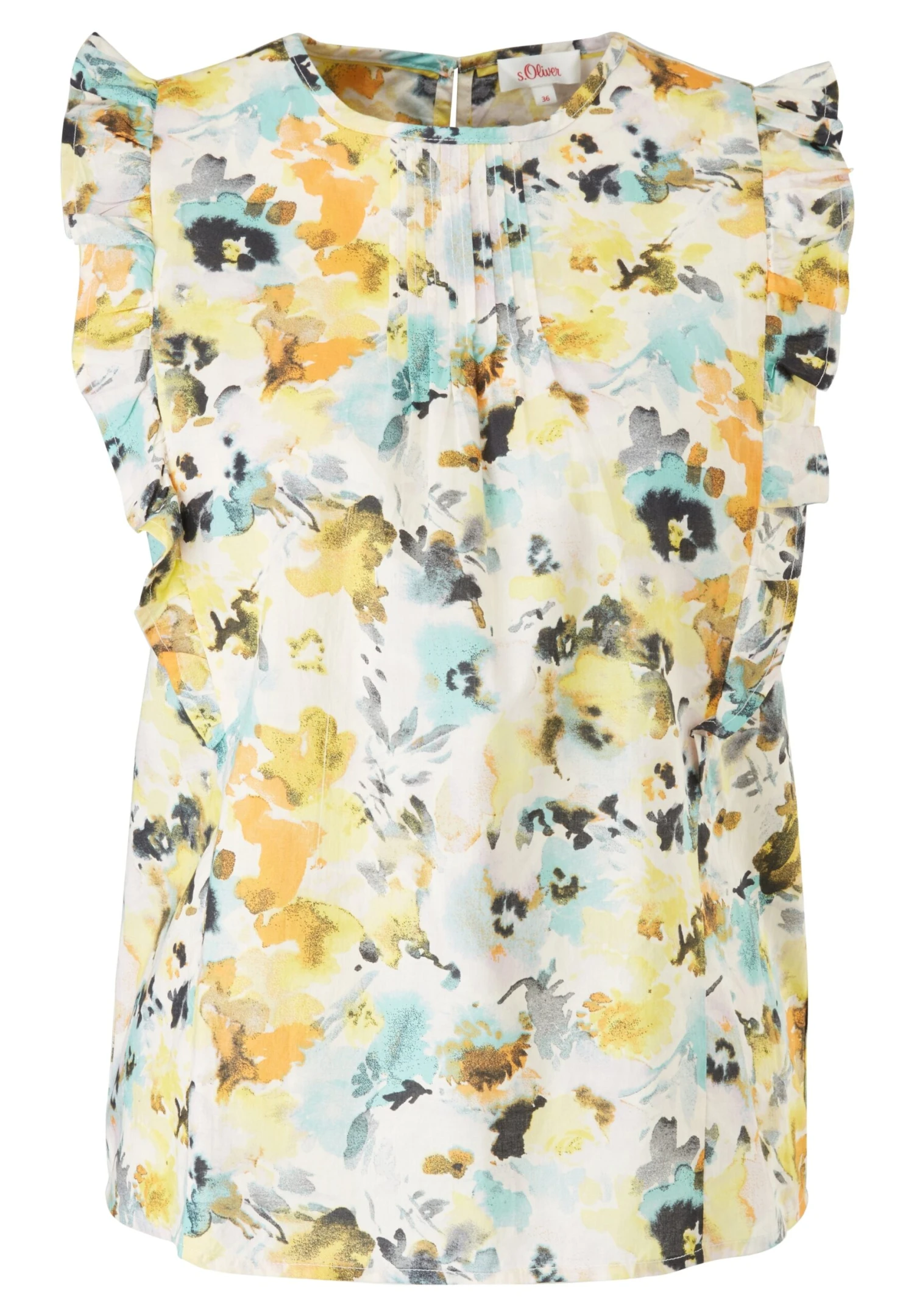 S.Oliver Met Print All Over - Camiseta Estampada - Off-White Aop - Imagen 4