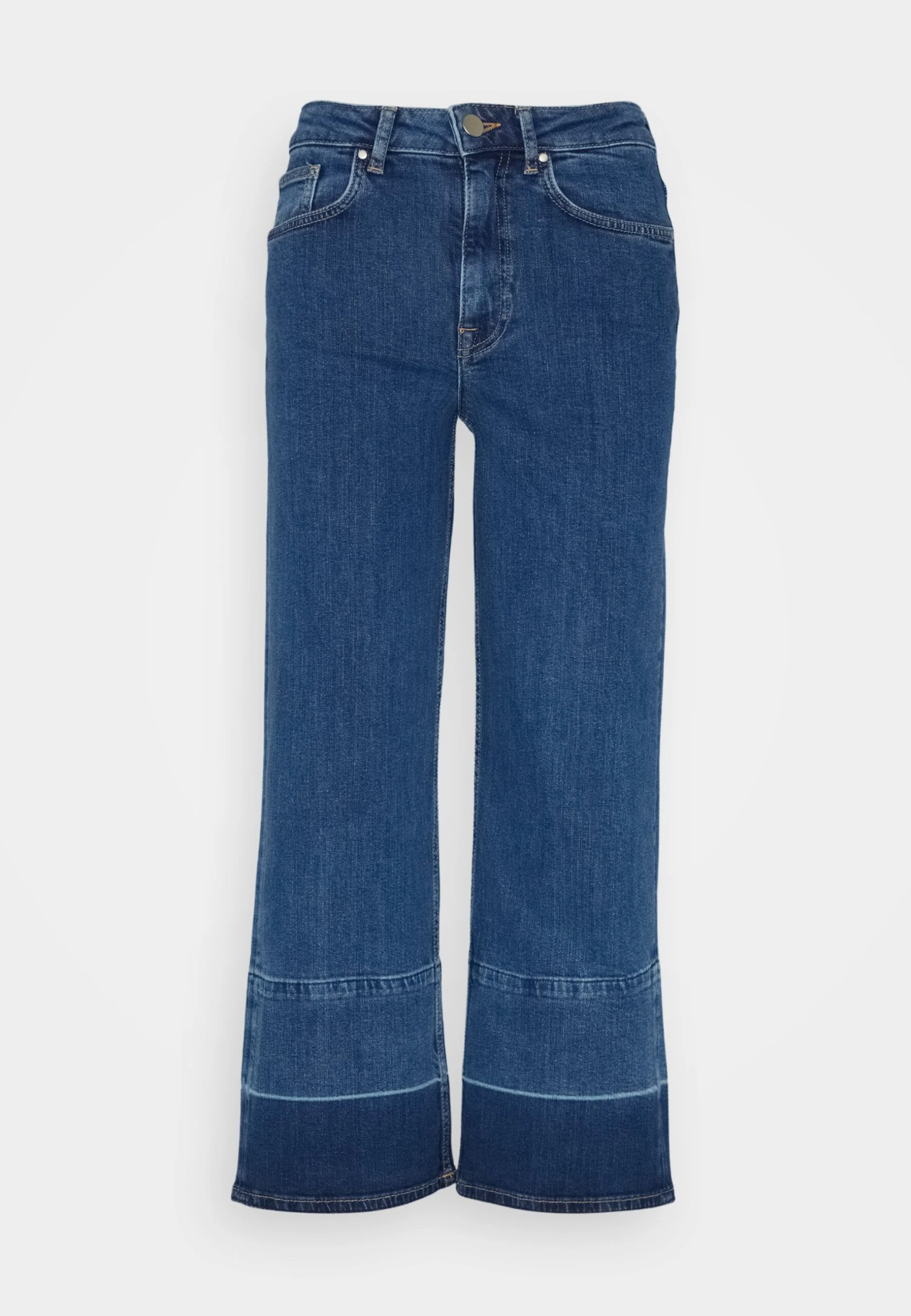 Gant Cropped Wide - Vaqueros Boyfriend - Mid Blue Worn - Imagen 5