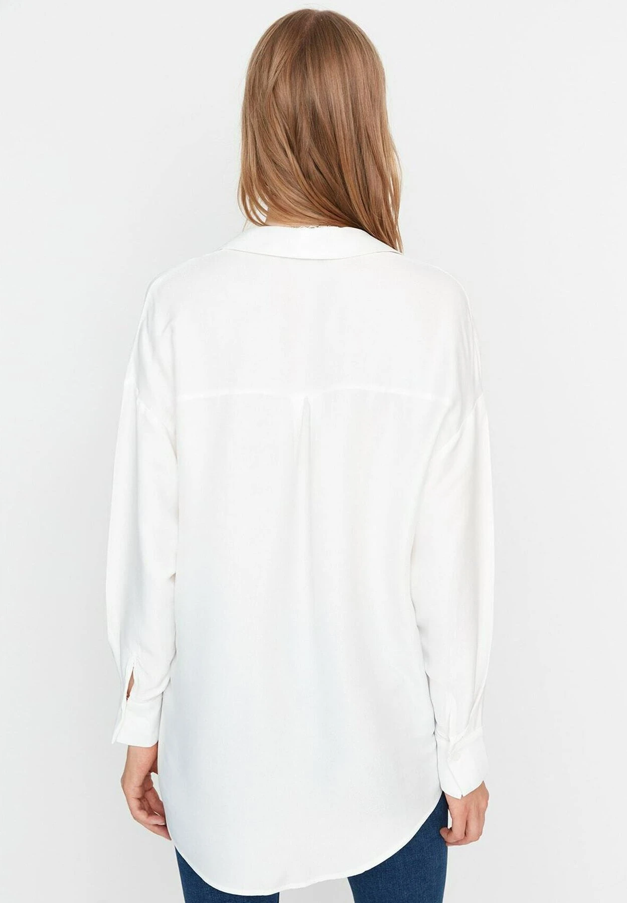 Trendyol Camisa - Ecru