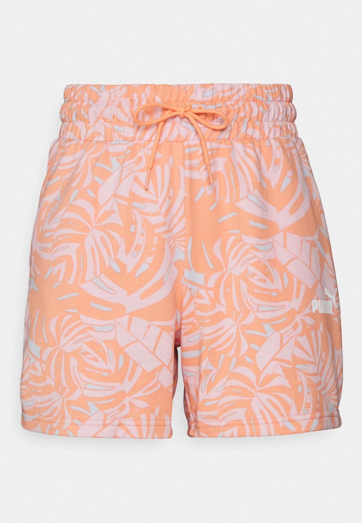 Puma Floral Vibes High Waist Shorts - Pantalón Corto De Deporte - Peach/Pink - Imagen 4
