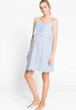 Jojo Maman Bebe Ticking Stripe Maternity Nursing St - Camisón - Blue