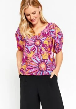 LOLALIZA With Floral Print - Blusa - Violine