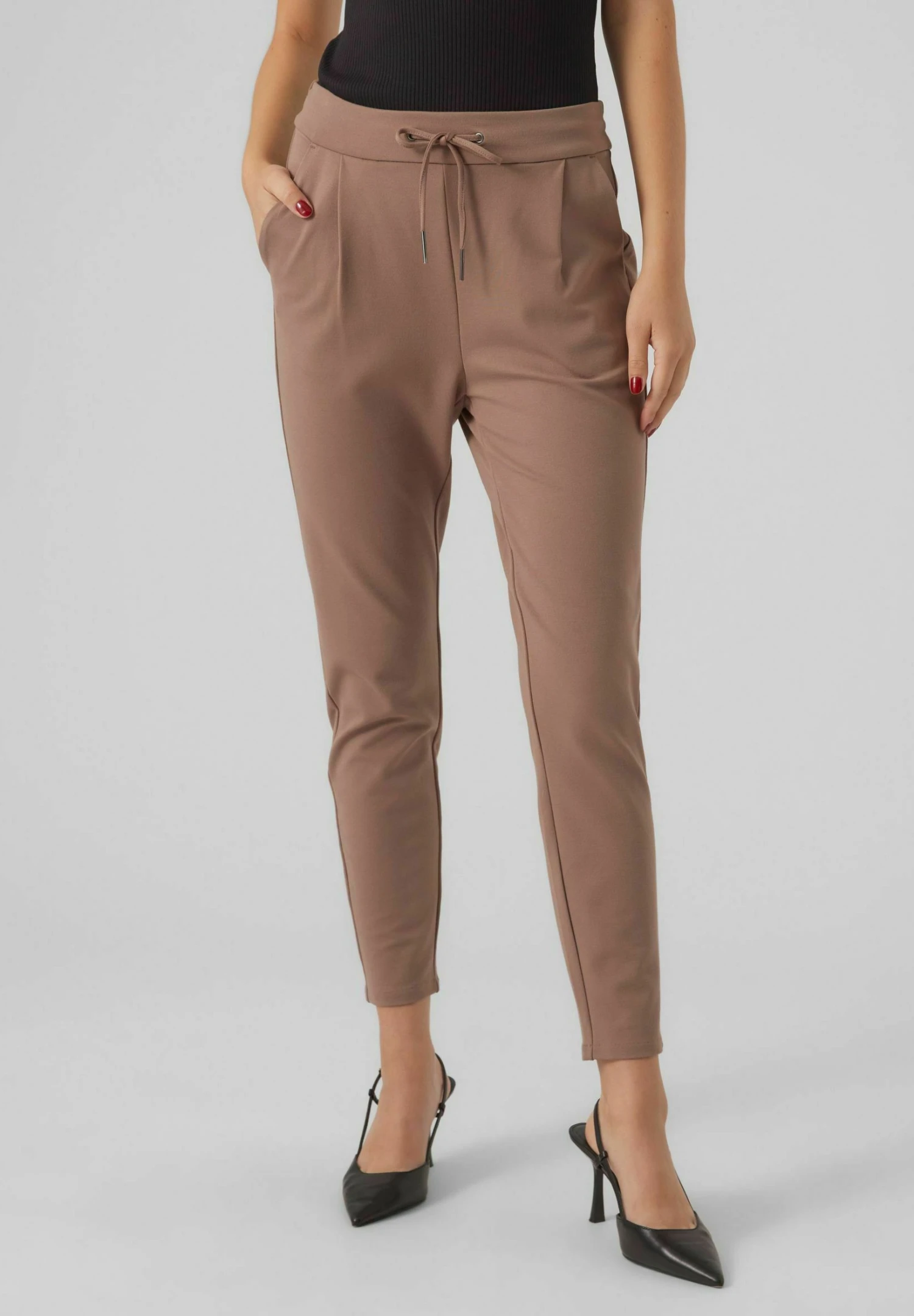 Vero Moda Vmeva MrString Ga Noos - Pantalones Deportivos - Brown Lentil