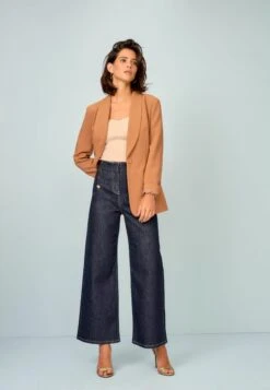 Next Gold Button Detail Smart Standard - Vaqueros A Campana - Blue