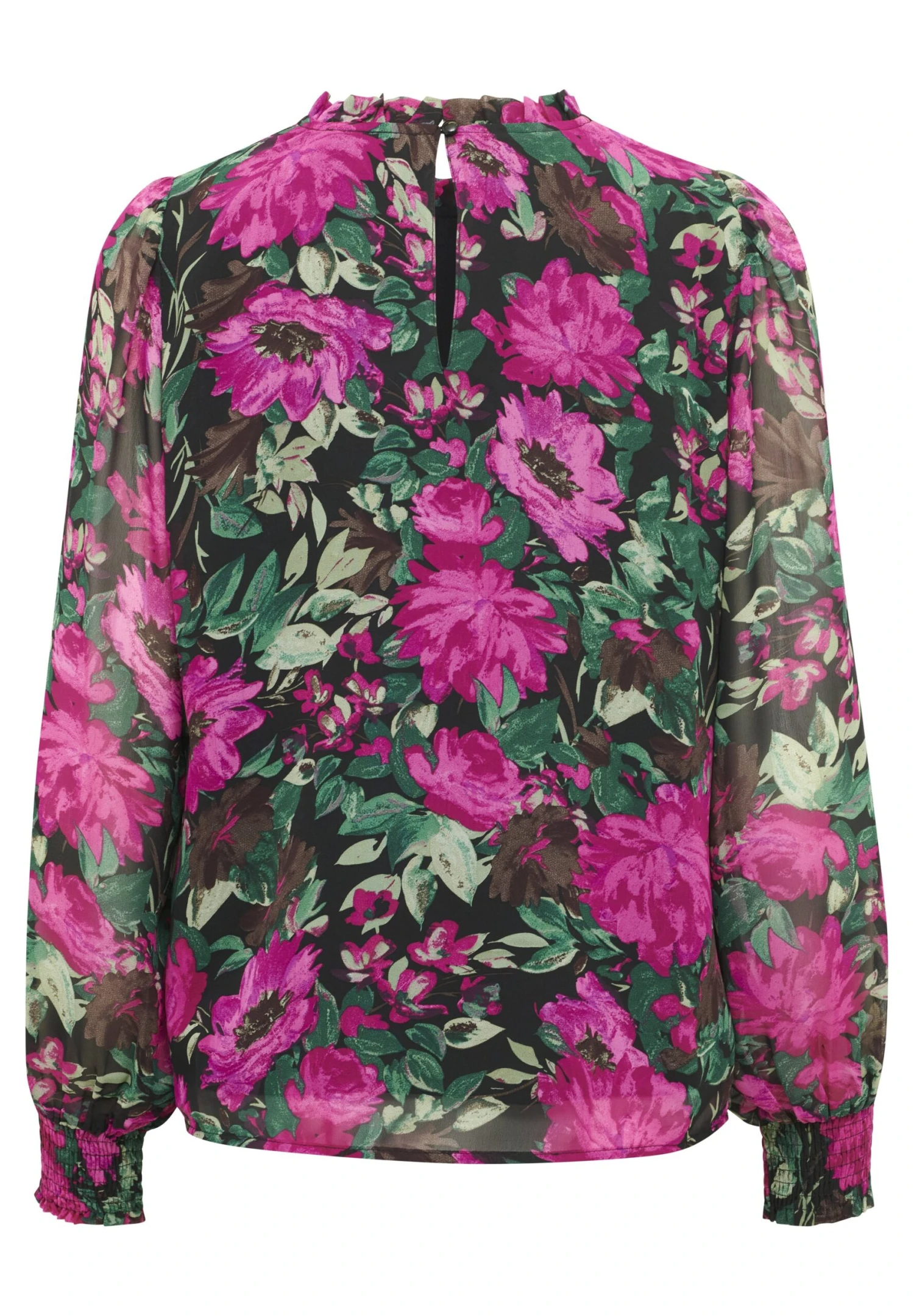 Kaffe Willa - Blusa - Fuchsia Flower Print - Imagen 6