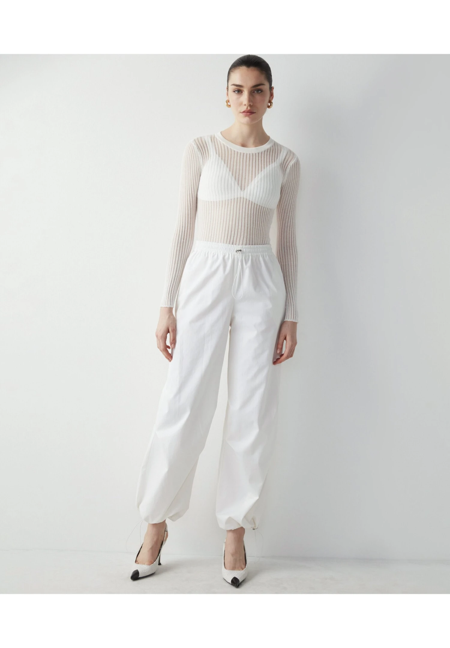 Ipekyol Relaxed Fit - Pantalones Deportivos - White - Imagen 2