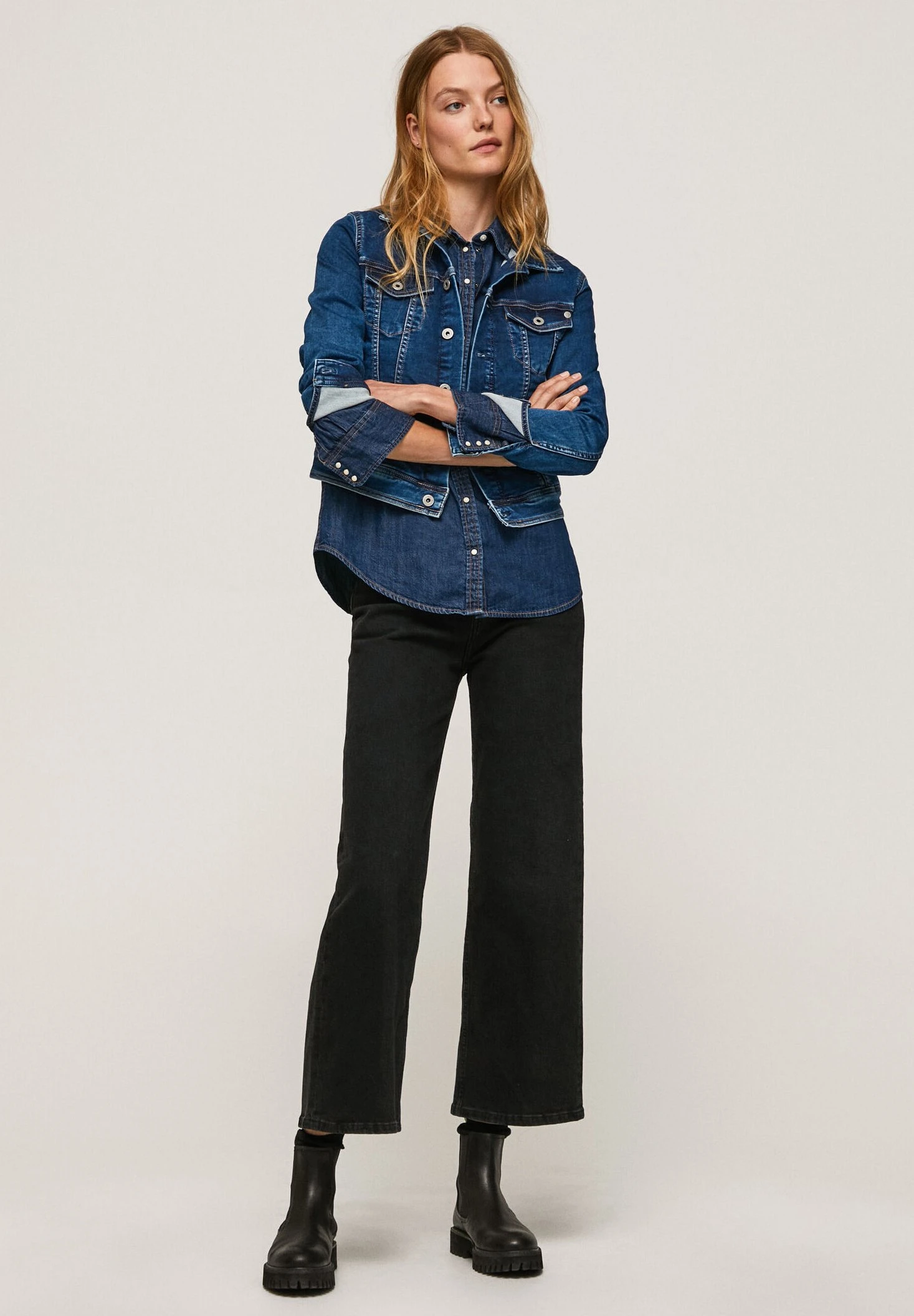 Pepe Jeans Lexa Sky - Vaqueros Rectos - Denim - Imagen 2