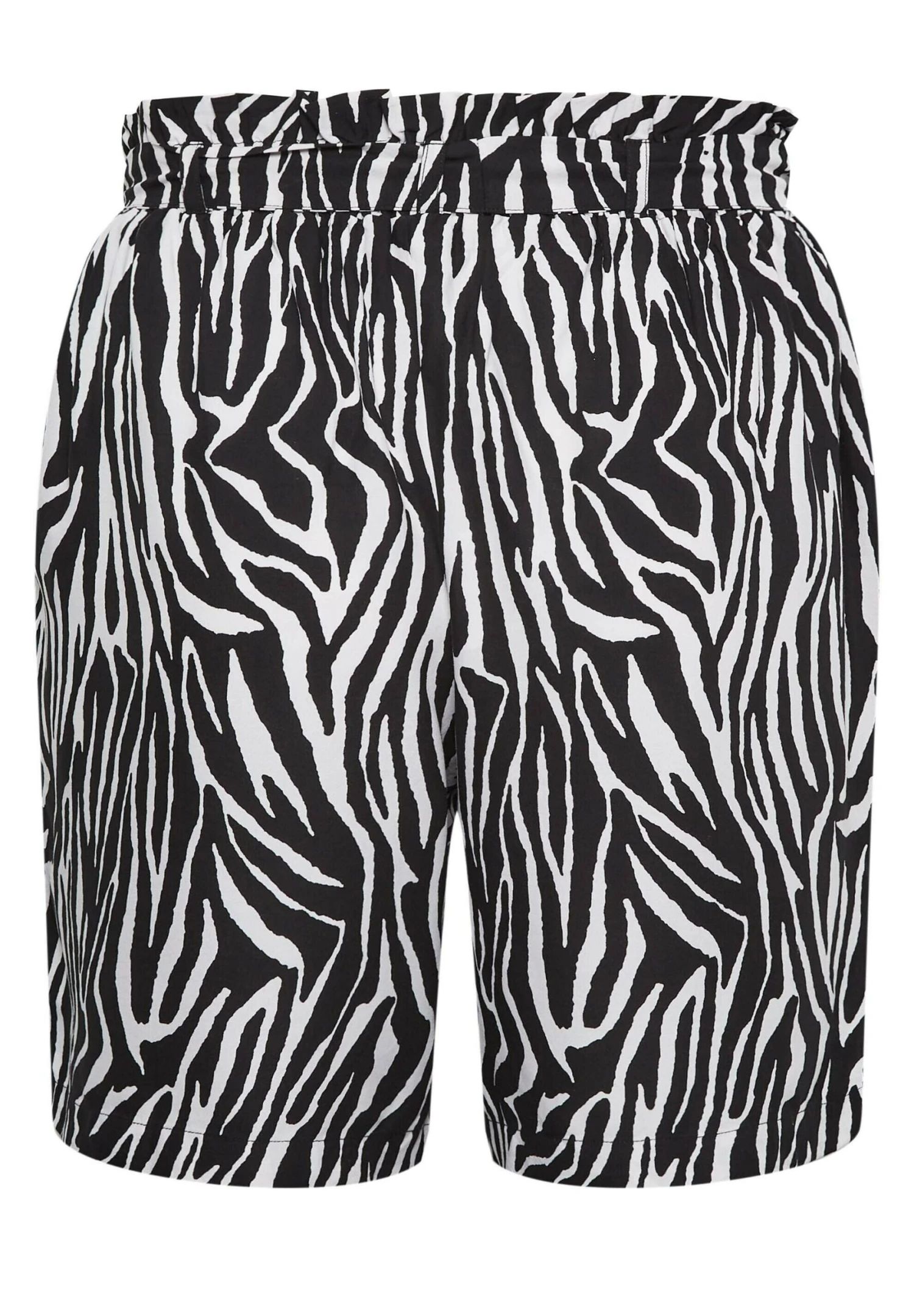Zebra PrintWaist- Shorts - Black - Imagen 4