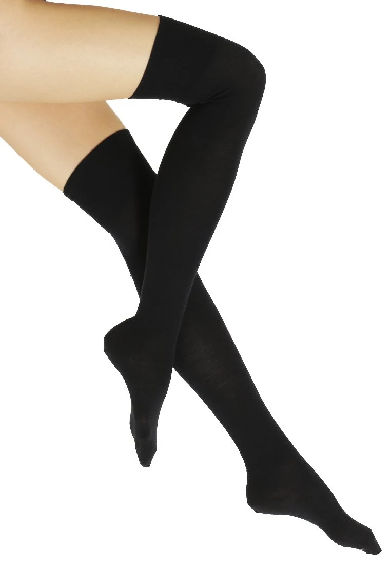 Falke Softmerino Overknees Warm - Calcetines Hasta La Rodilla - Black