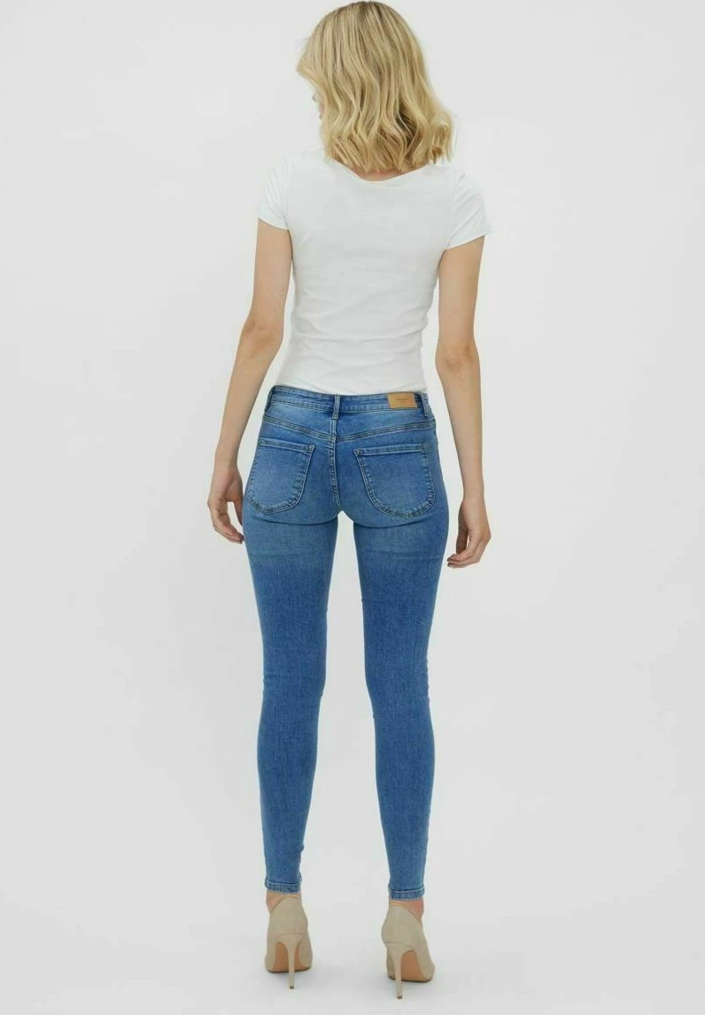 Vero Moda Vmlydia Skinny - Vaqueros Pitillo - Light Blue Denim - Imagen 3