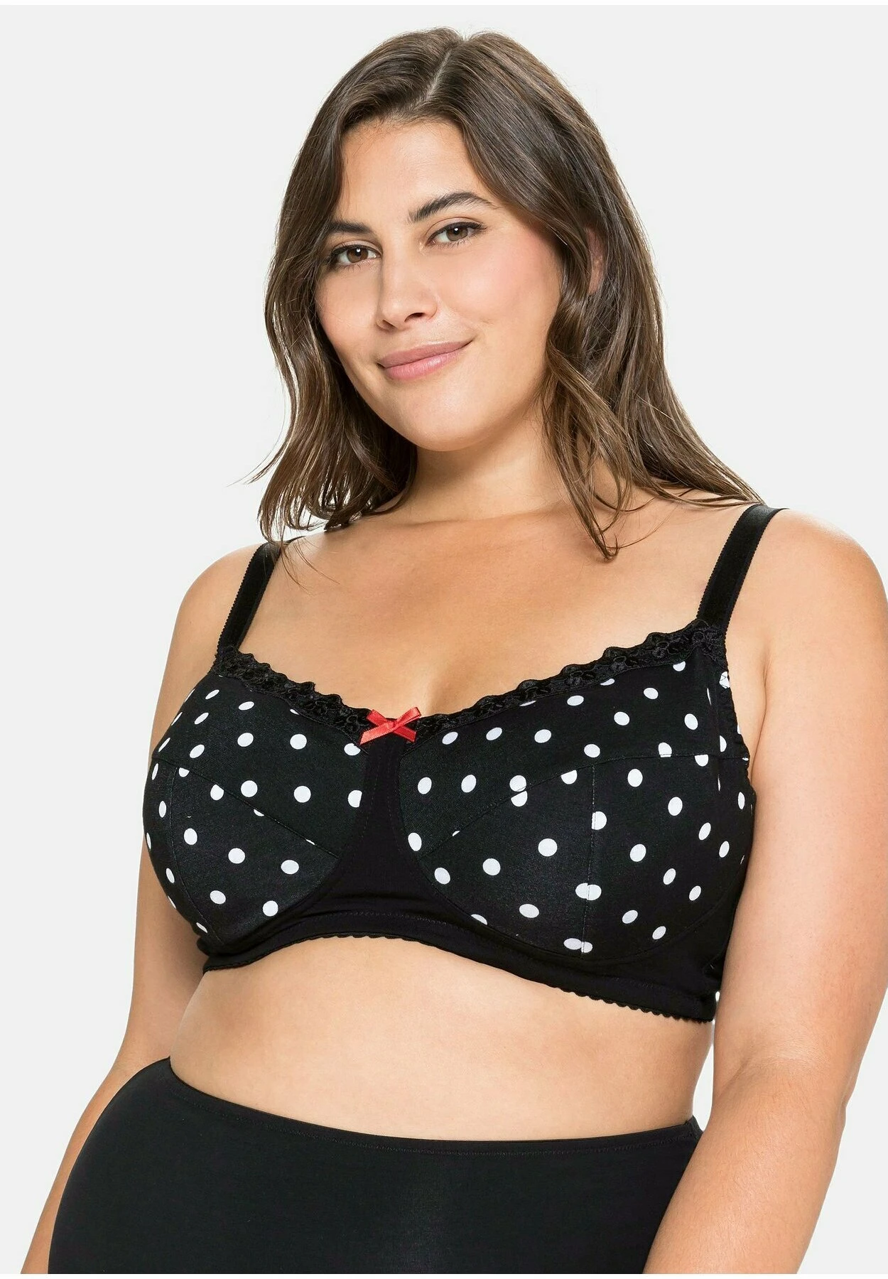 Sheego Sujetador Con Aros - Schwarz Bedruckt