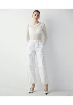 Ipekyol Relaxed Fit - Pantalones Deportivos - White