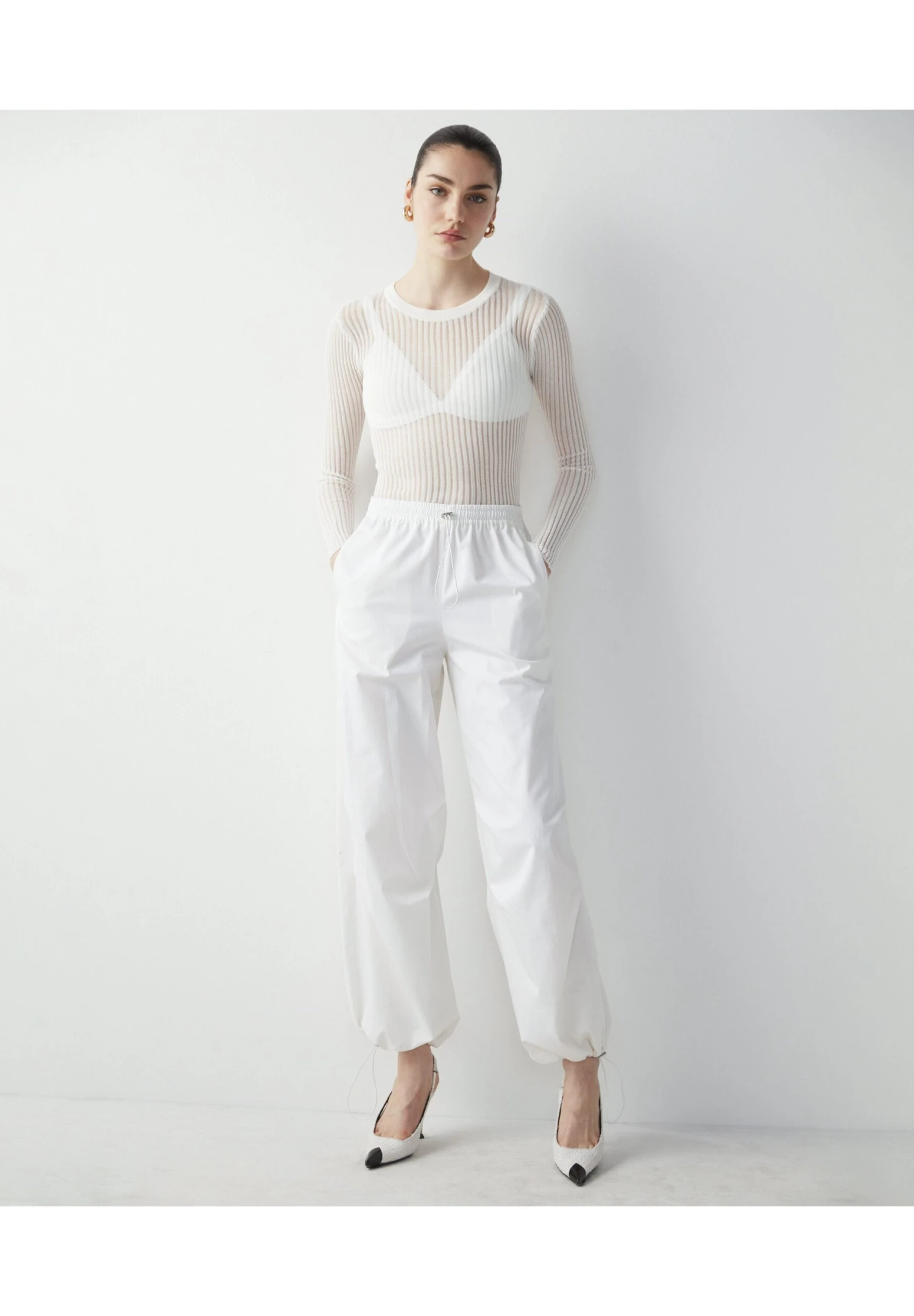 Ipekyol Relaxed Fit - Pantalones Deportivos - White