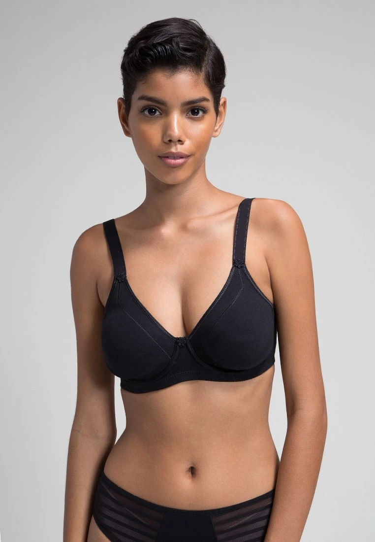 Tallas Fuertes Laminado Con Copa C - Sujetador Con Aros - Negr
