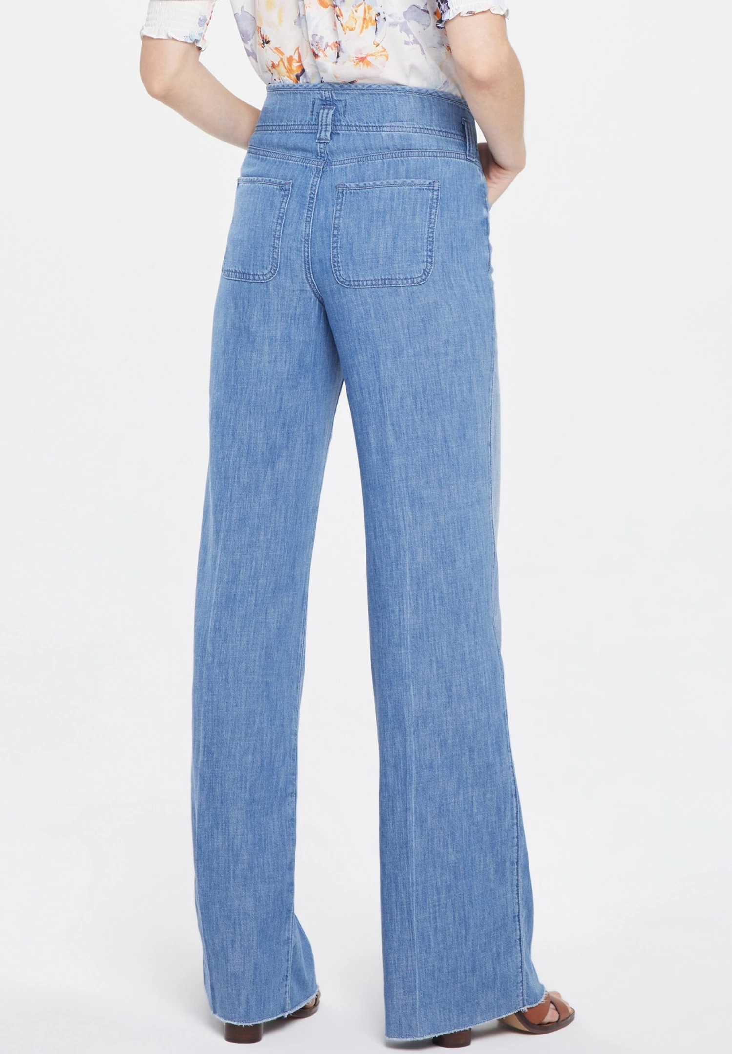 NYDJ Higher Rise Teresa Wide Leg Hollywood - Vaqueros A Campana - Everly - Imagen 3