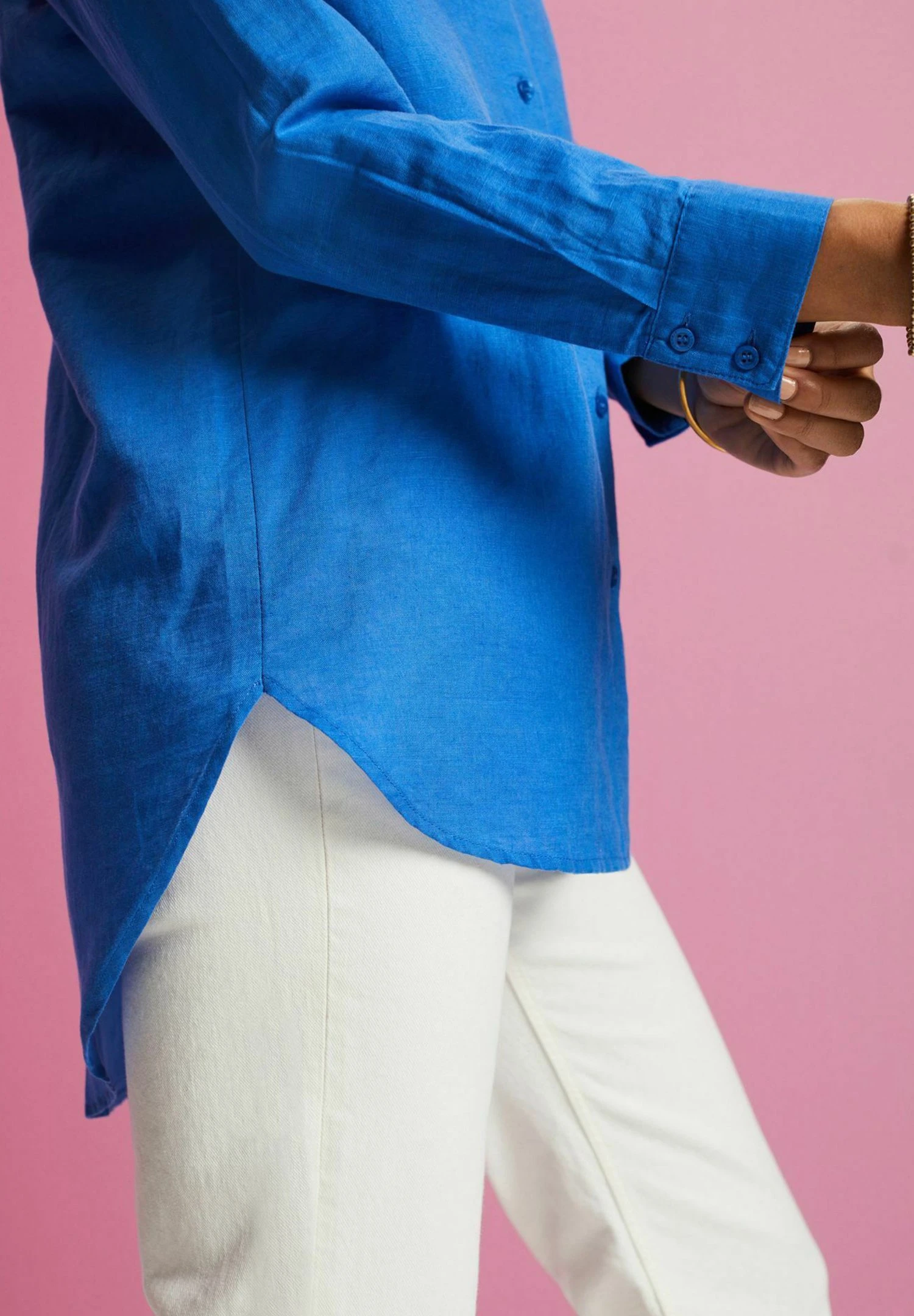 ESPRIT Camisa - Bright Blue - Imagen 7