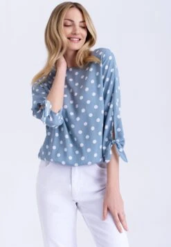 Camiseta De Manga Larga - BlueDots