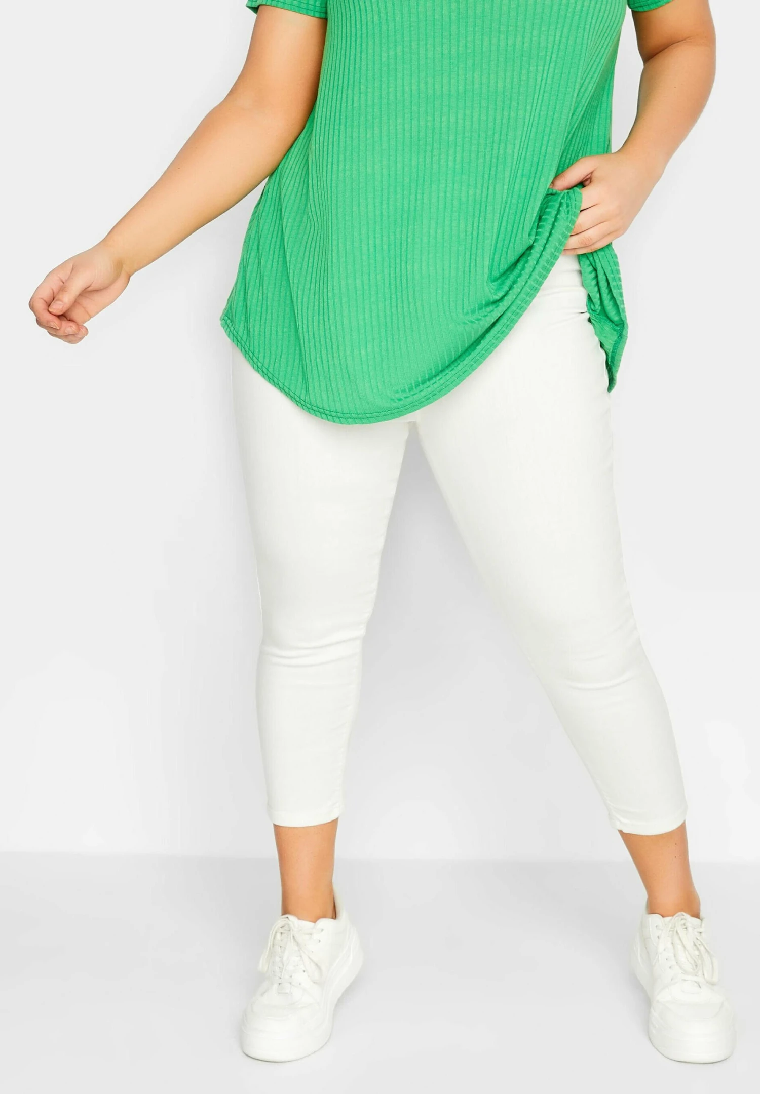 Cropped Grace - Jeggings - White