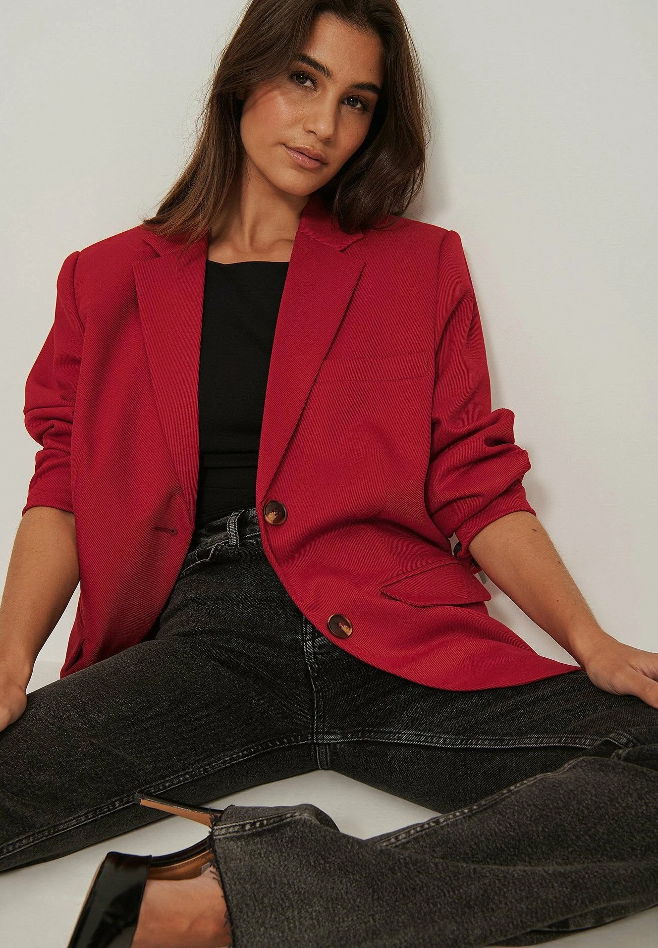 NA-KD Vaqueros Bootcut - Grey - Imagen 4