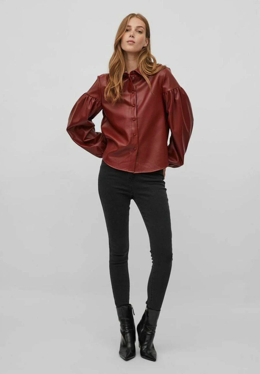 Vila Hemd Beschichtetes - Camisa - Fired Brick - Imagen 2