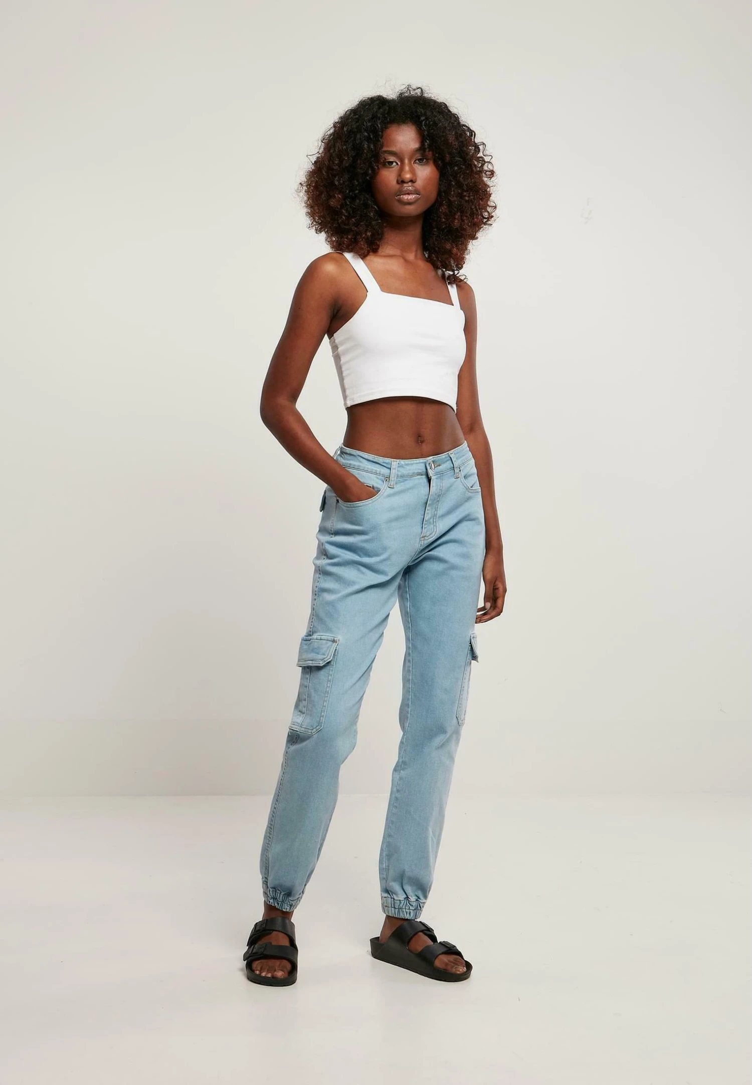 URBAN CLASSICS Vaqueros Boyfriend - Clearblue Bleached - Imagen 2