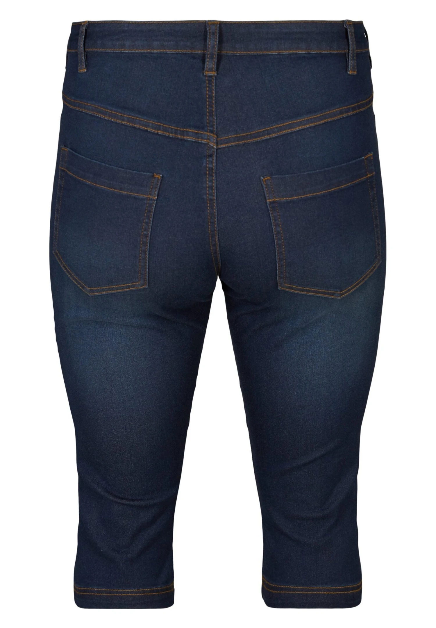 Zizzi High Waisted Amy CapriWith Super - Shorts Vaqueros - Blue Denim - Imagen 5