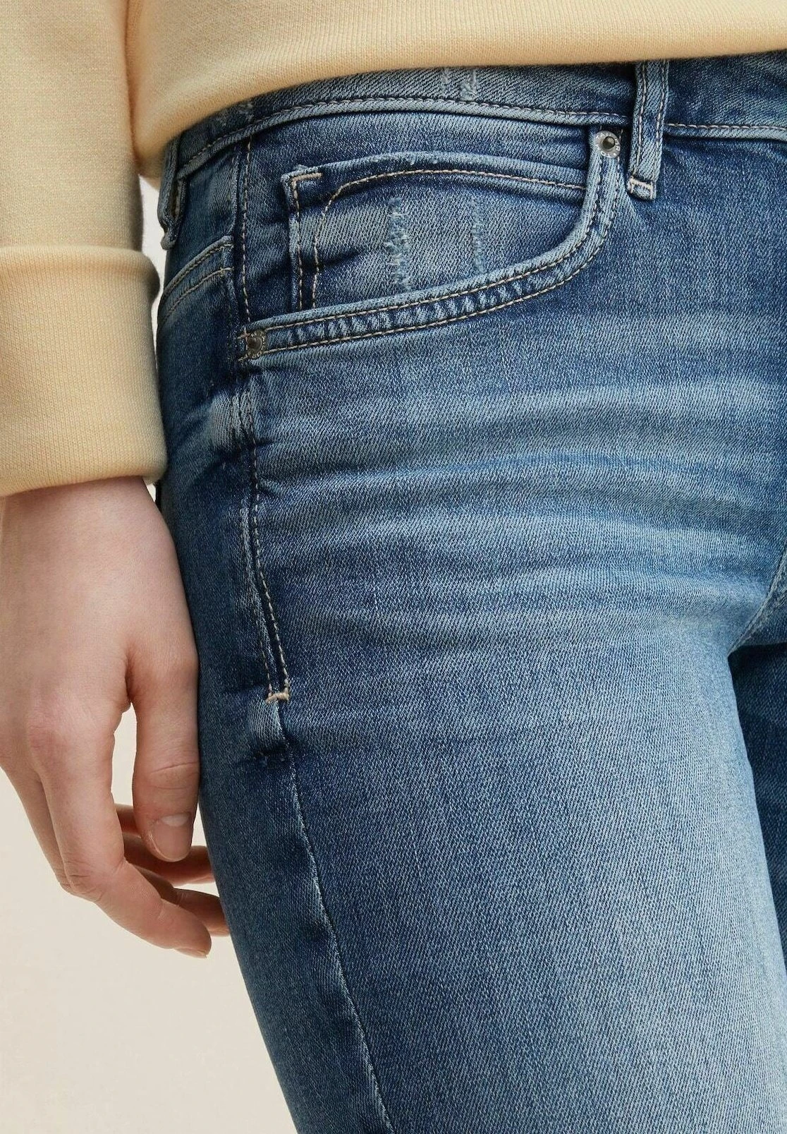 Tom Tailor Vaqueros Rectos - Used Light Stone Blue Denim - Imagen 5