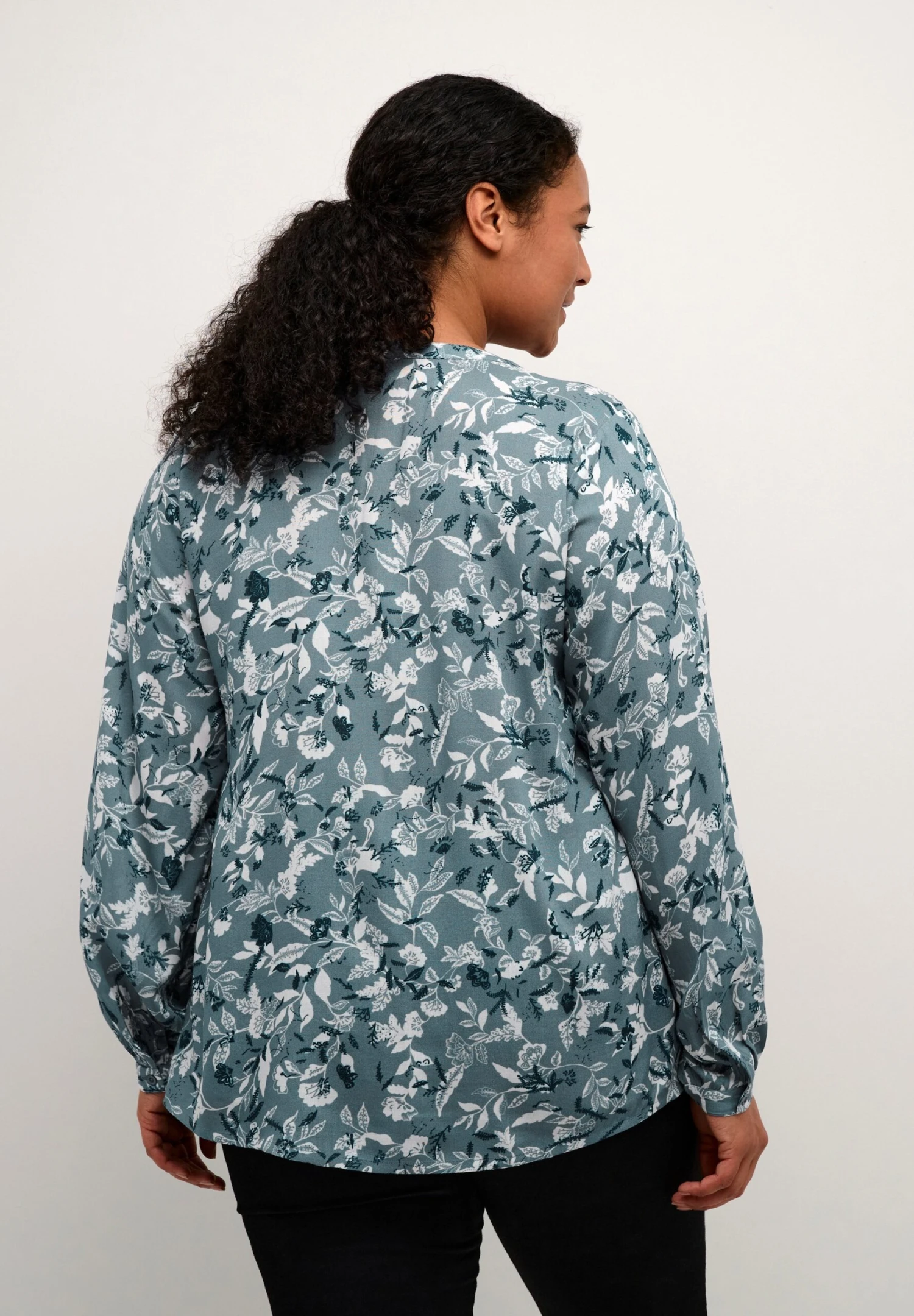 Saria- Blusa - Blue Mirage Lunar Rock Flower - Imagen 3