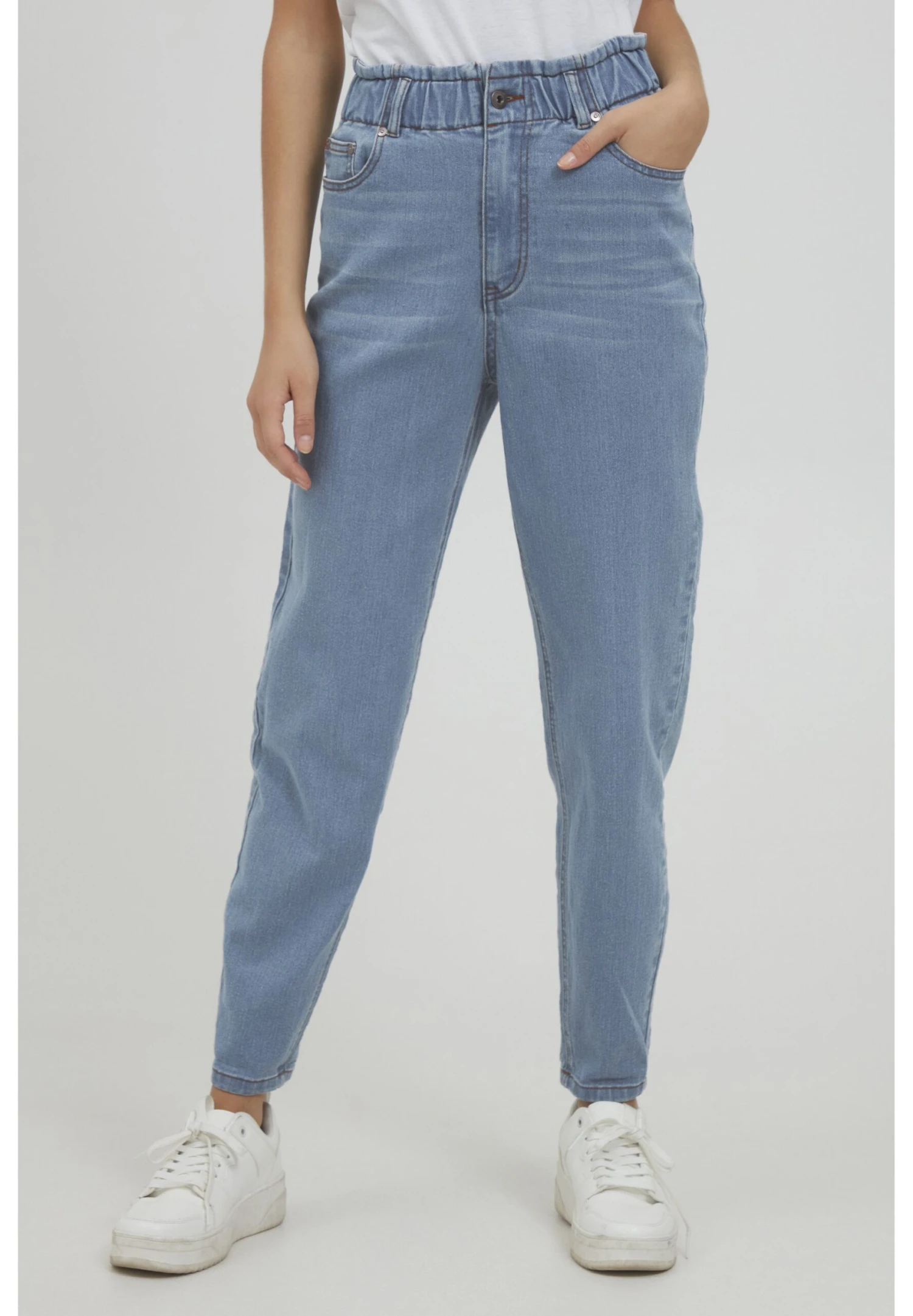 OXMO Oxann - Vaqueros Slim Fit - Ligth Blue Denim