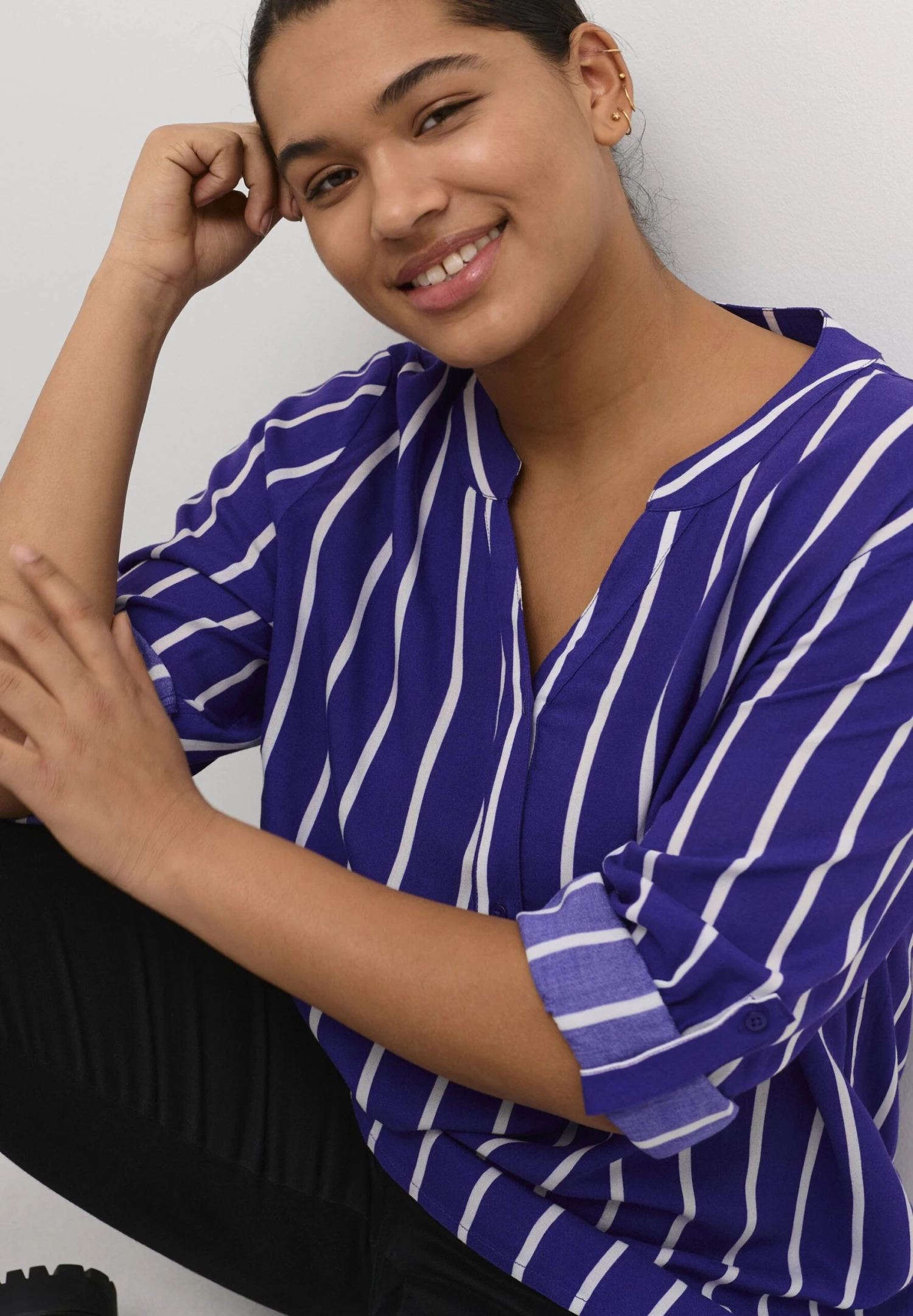 Sida - Blusa - Heliotrope Chalk Stripe - Imagen 5