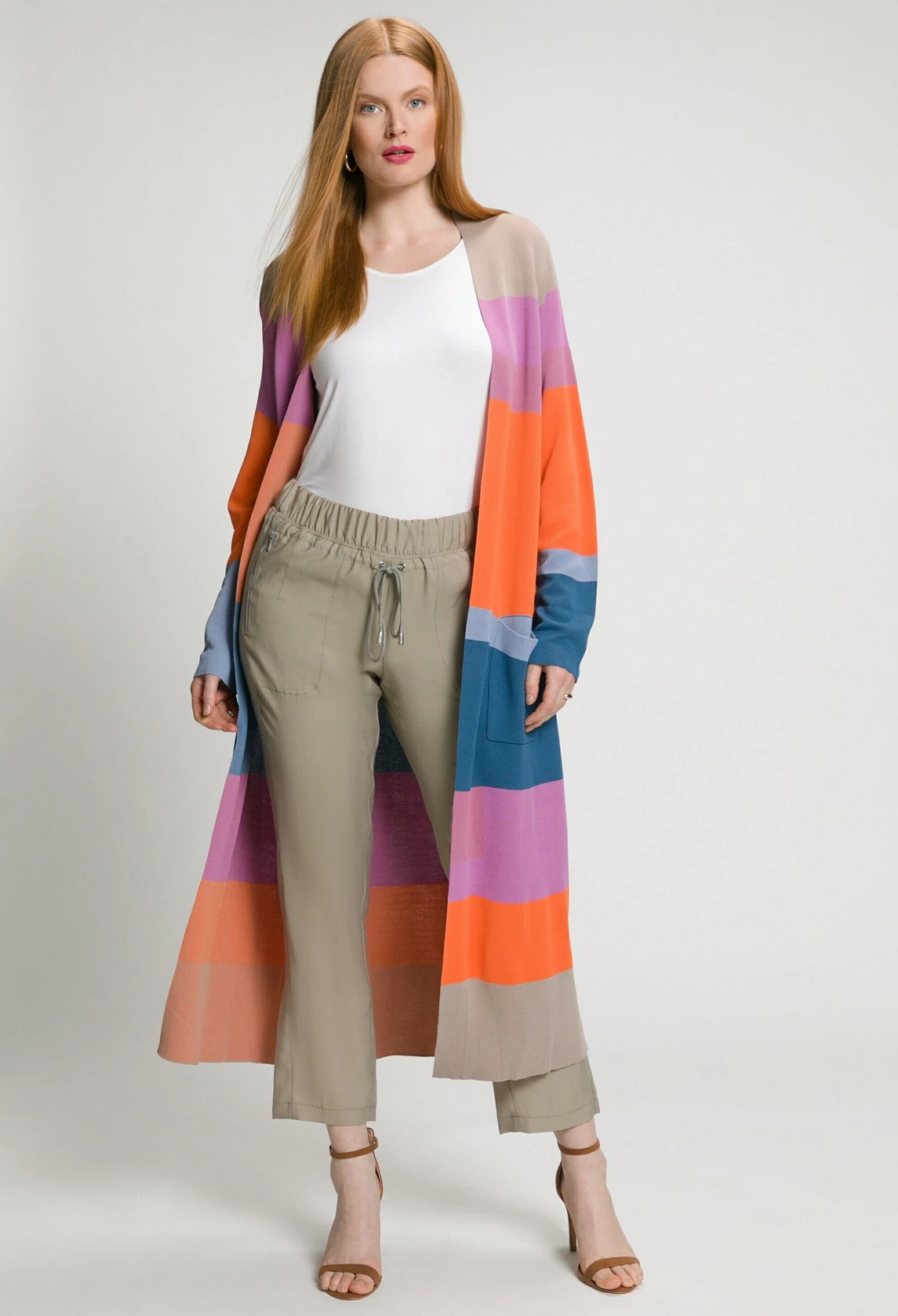 Ulla Popken Pantalones - Light Grey - Imagen 2