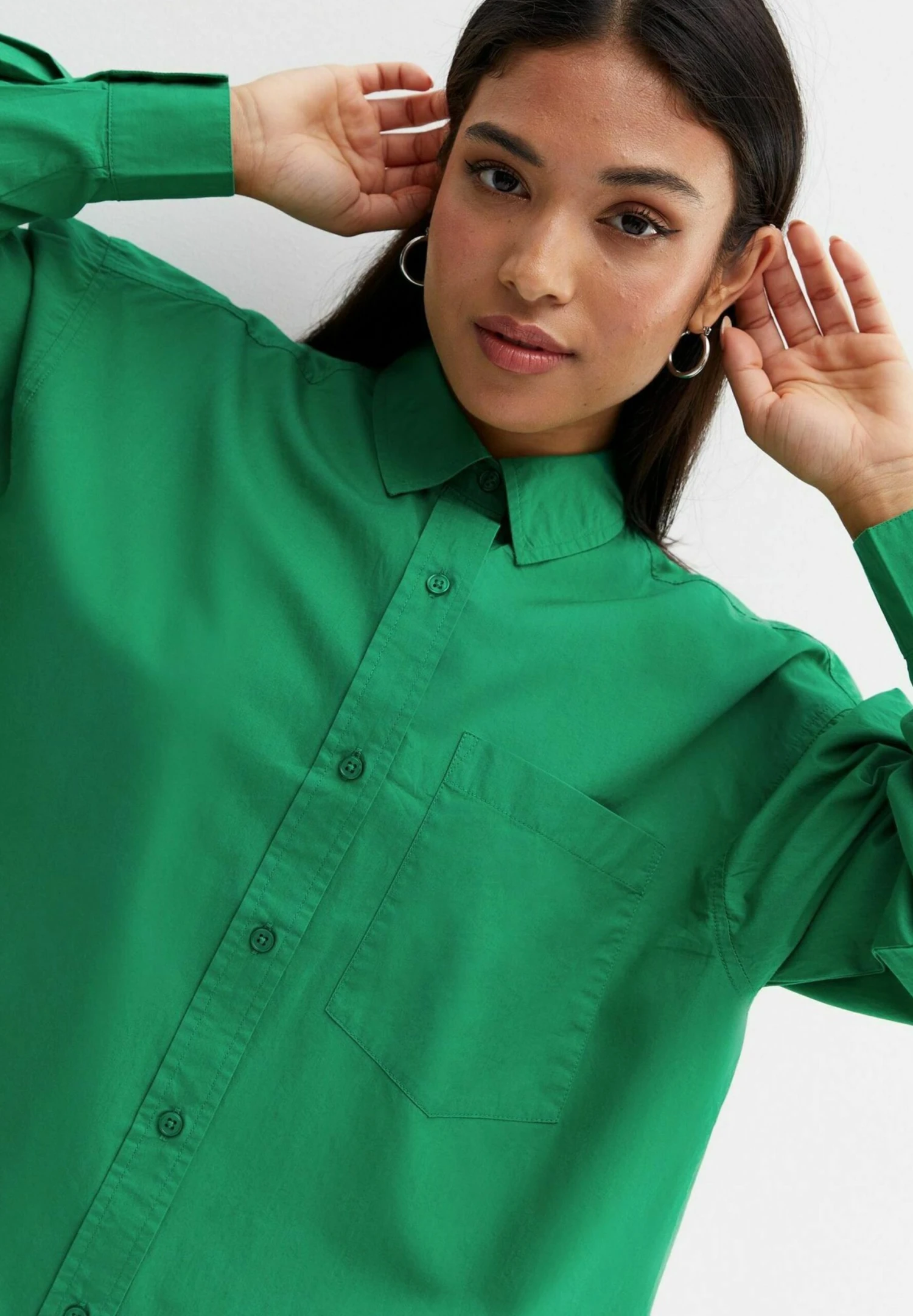 Poplin Oversized - Camisa - Green - Imagen 4