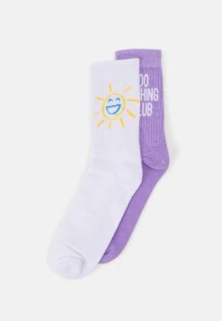 Sun Smile 2 Pack Unisex - Calcetines - White