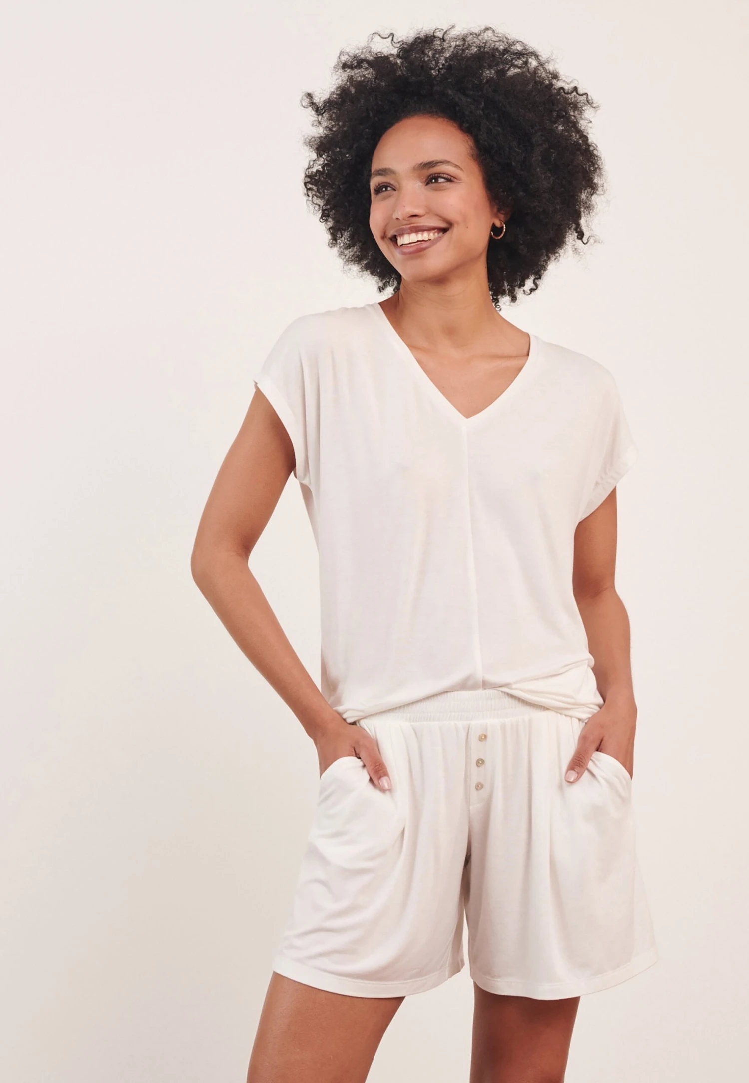 ETAM Camiseta De Pijama - Ecru