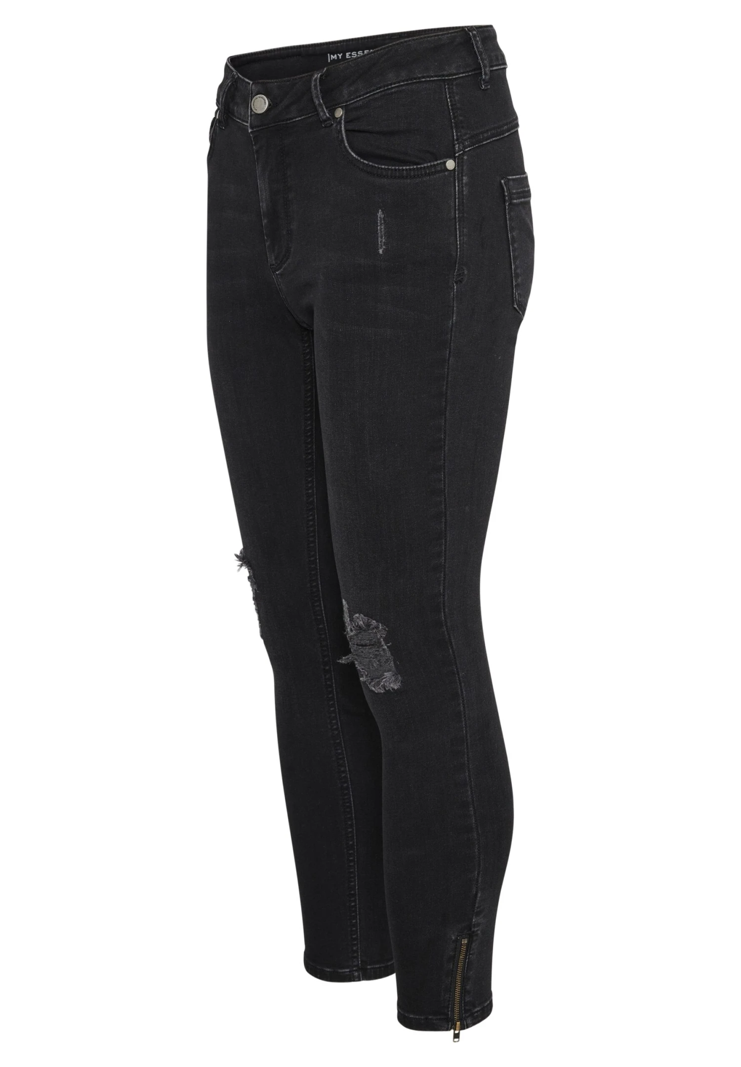 Vaqueros Slim Fit - Black Damage Wash - Imagen 6