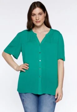 En Crépon De - Blusa - Verde