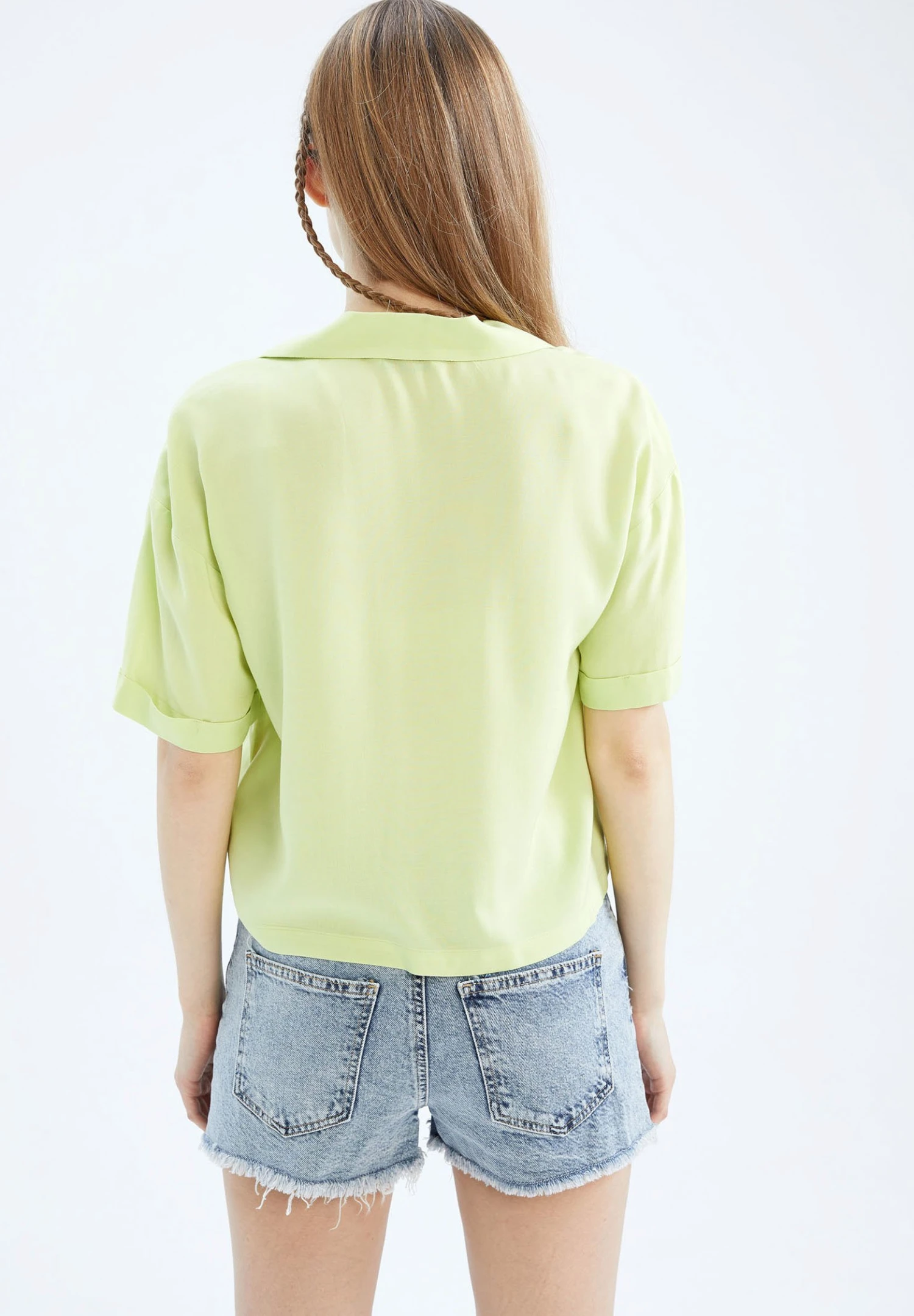 DeFacto Relax Fit - Camisa - Green - Imagen 3