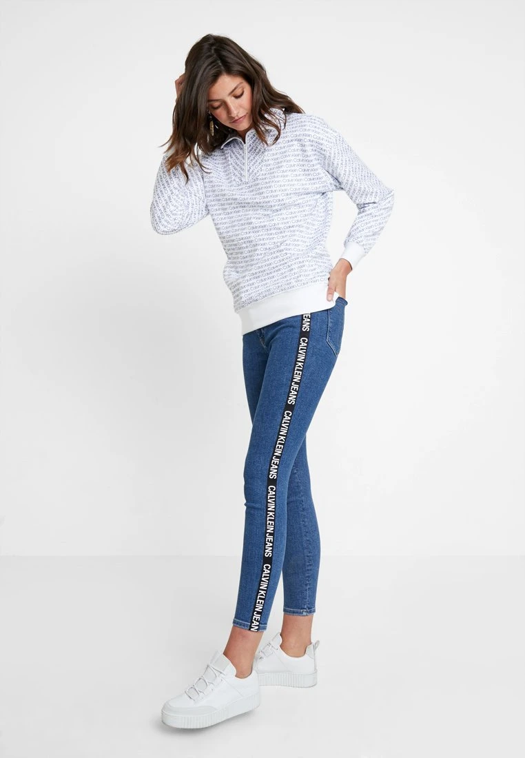 Calvin Klein Jeans 010 High Rise Skinny Ankle - Vaqueros Pitillo - Dark Blue Denim - Imagen 2