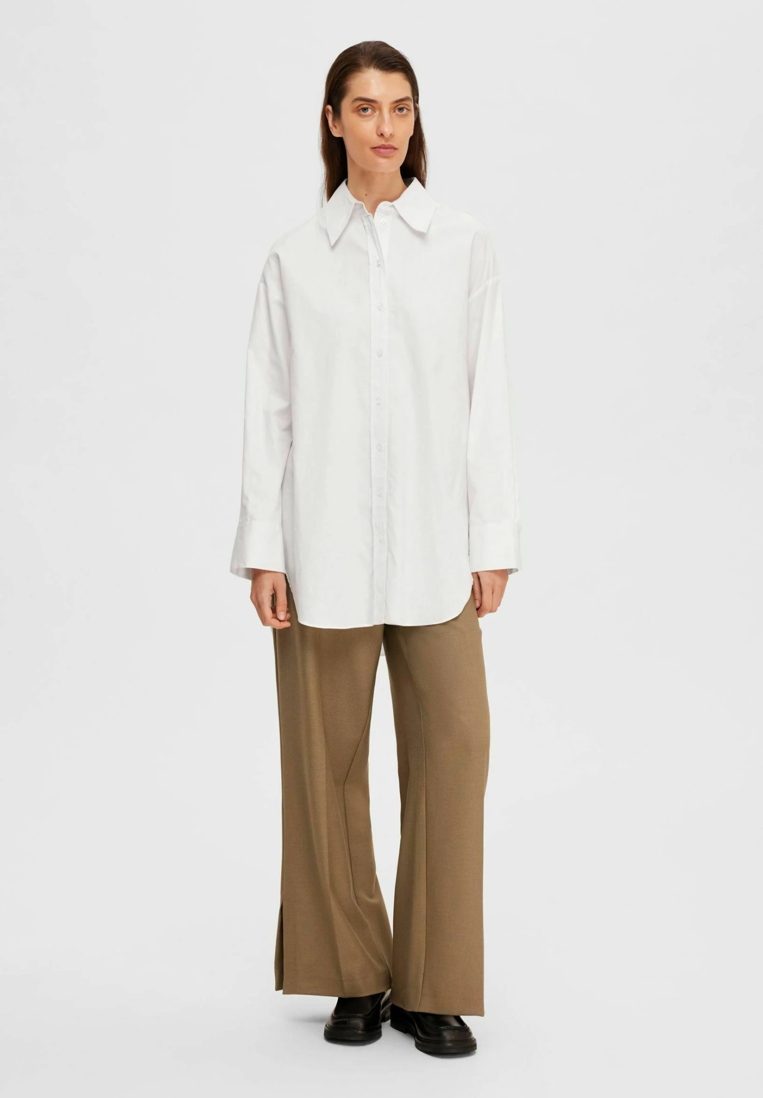 Selected Femme Oversize - Camisa - Snow White - Imagen 2