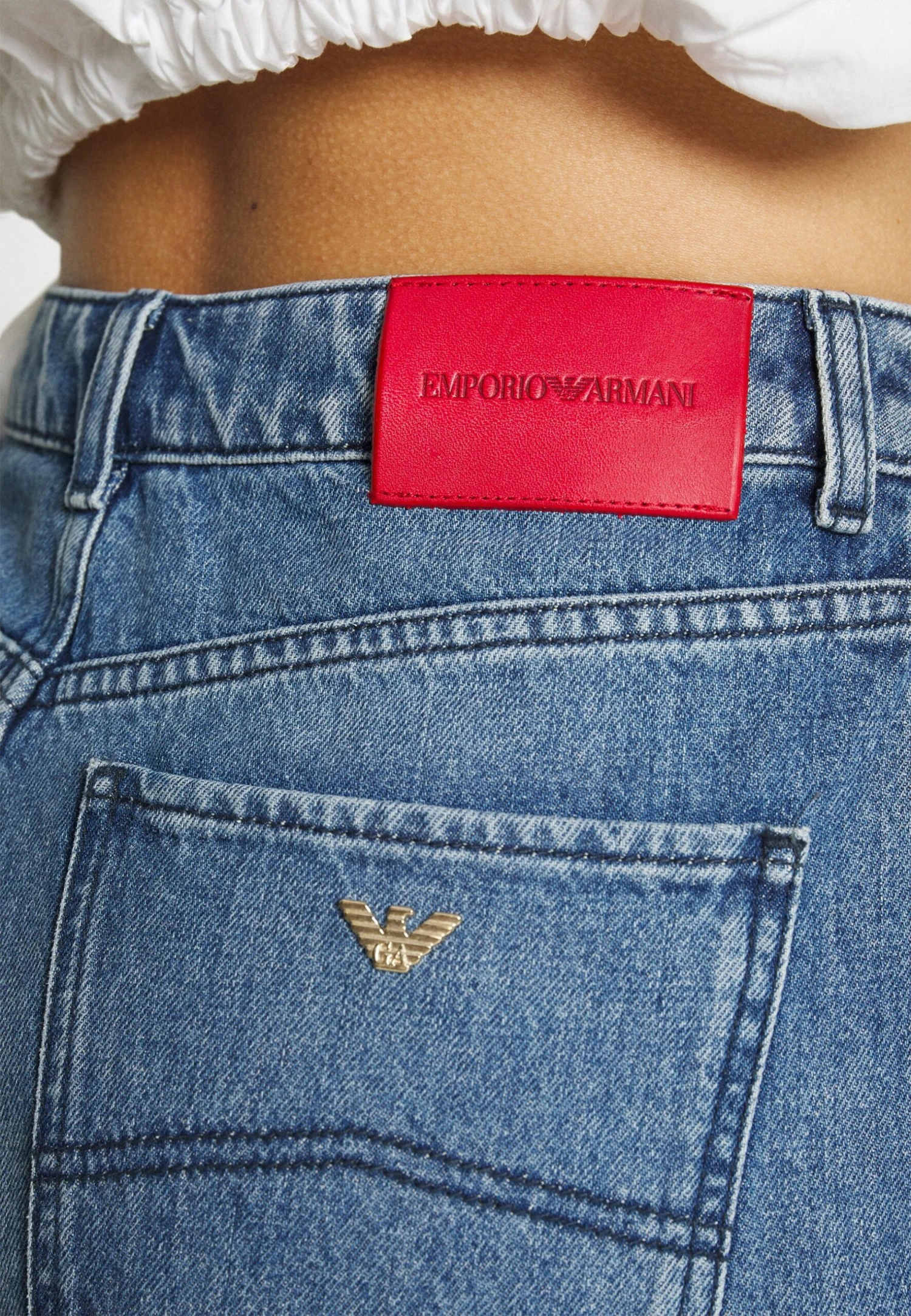 Emporio Armani Vaqueros Bootcut - Blue Denim - Imagen 7