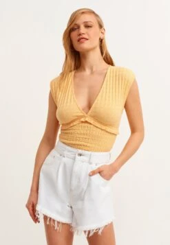 Kurze - Blusa - Abricock