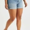 WE FASHION Curve - Shorts Vaqueros - Blue