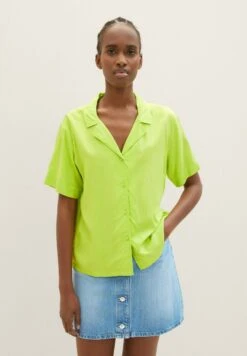 TOM TAILOR Denim Relaxed Resort - Camisa - Neon Lime