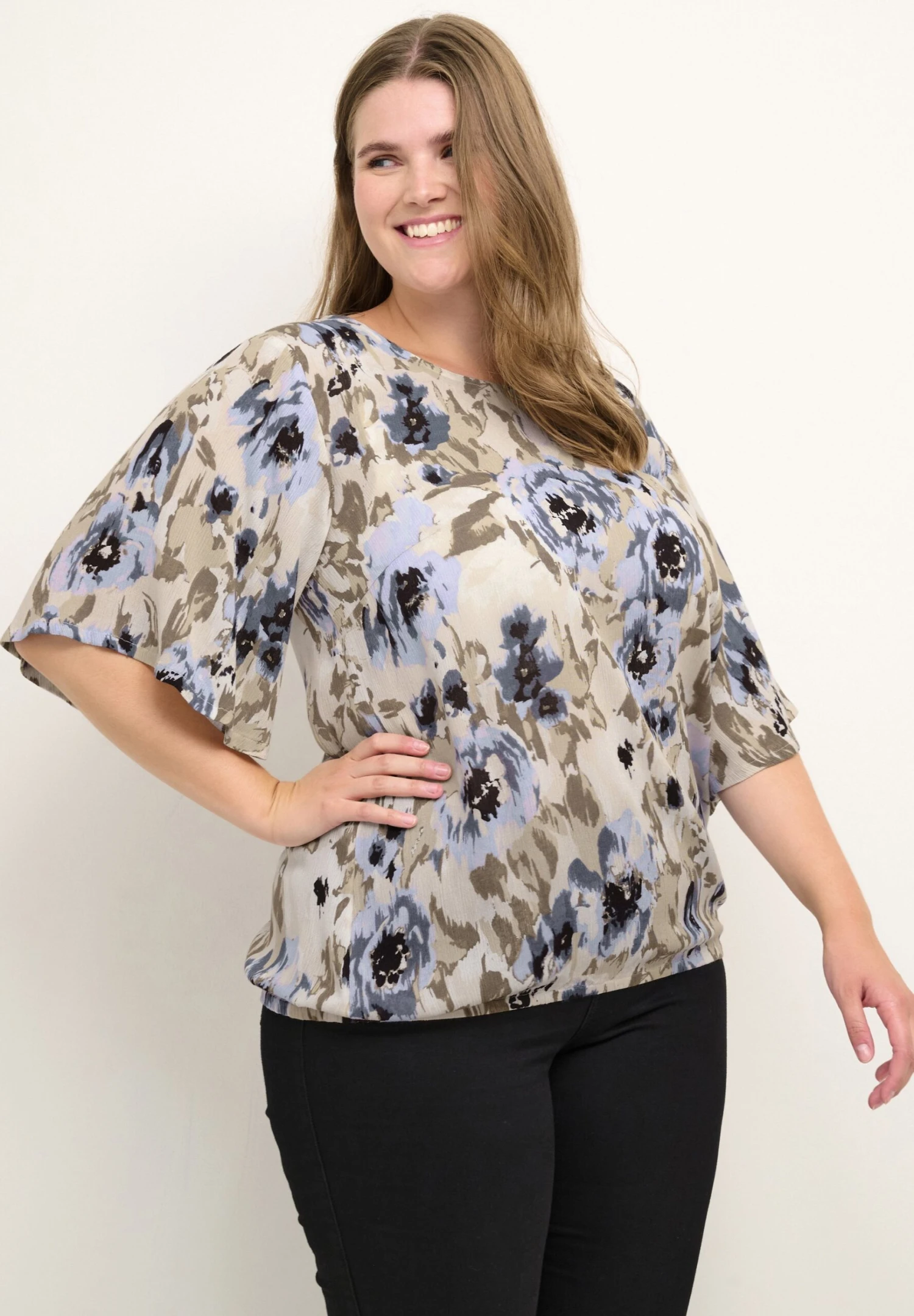 Kcriona Ami- Blusa - Grapemist Lizard Flower Print