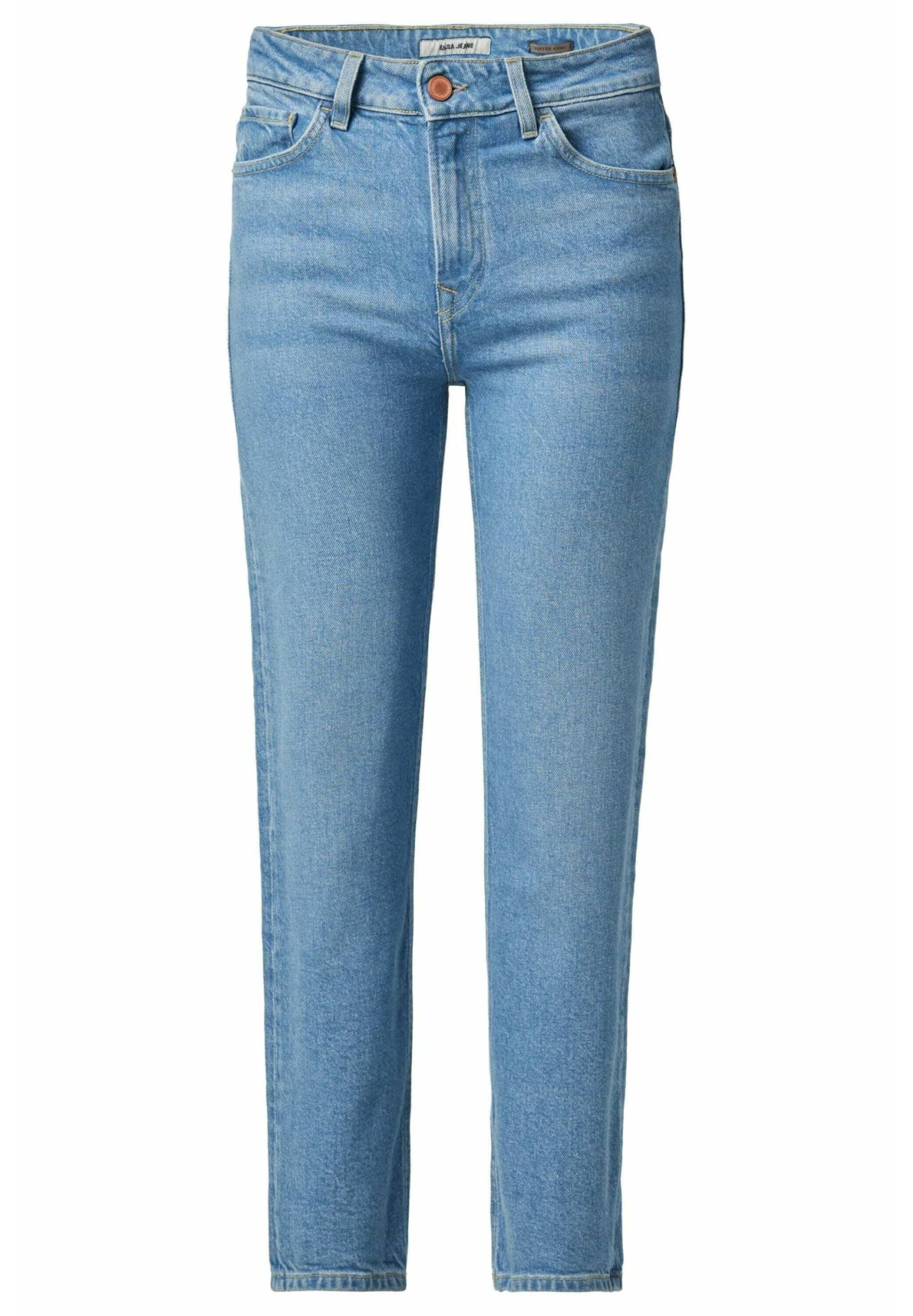 Cropped - Vaqueros Slim Fit - Blue - Imagen 6